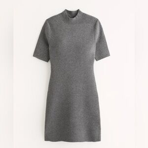 AF women’s mockneck mini sweater dress xL petite dark grey